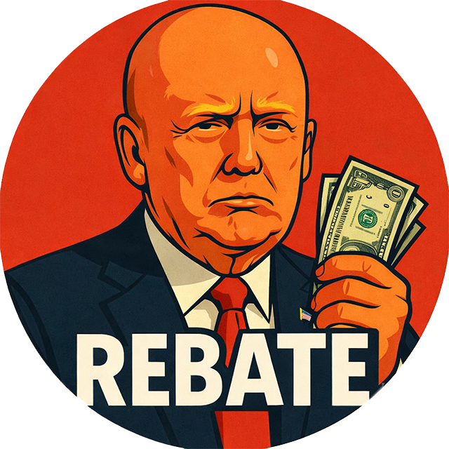 $REBATE - Trump Tariff Rebate Mascot